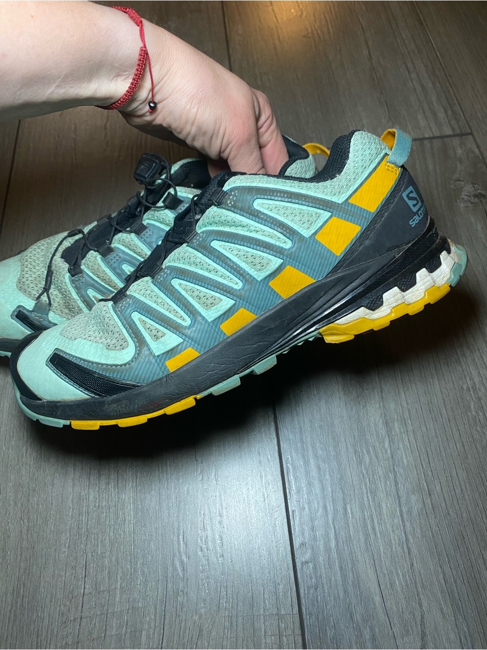 GUC/VGUC Salomon XA Pro 3D V8 Trail Running Shoes Yucca/Trellis/Arrowwood